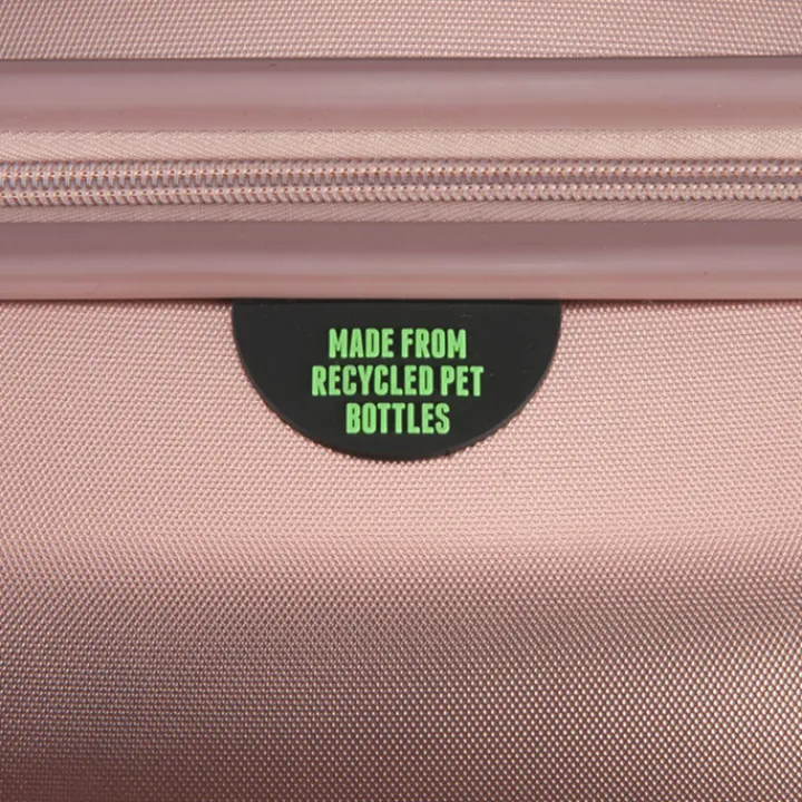 Harde Koffers|Reiskoffers>Princess Traveller Sumatra TSA Recycled PET Trolley L pink