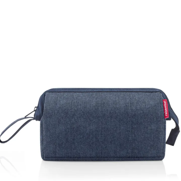 Toilettassen>Reisenthel Cosmetics Travelcosmetic herringbone dark blue