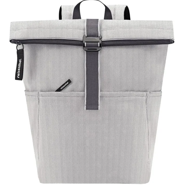 Heren Rugzakken|Schoolrugzak>Reisenthel Rolltop Backpack herringbone grey