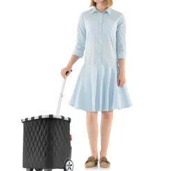 Boodschappen Trolleys|Reistrolleys>Reisenthel Shopping Carrycruiser frame twist sky rose
