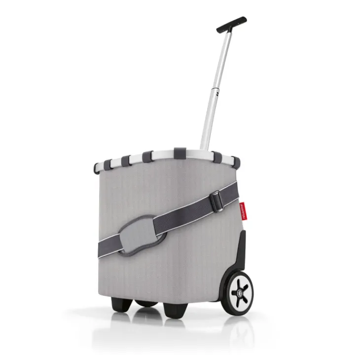 Boodschappen Trolleys|Reistrolleys>Reisenthel Shopping Carrycruiser herringbone grey