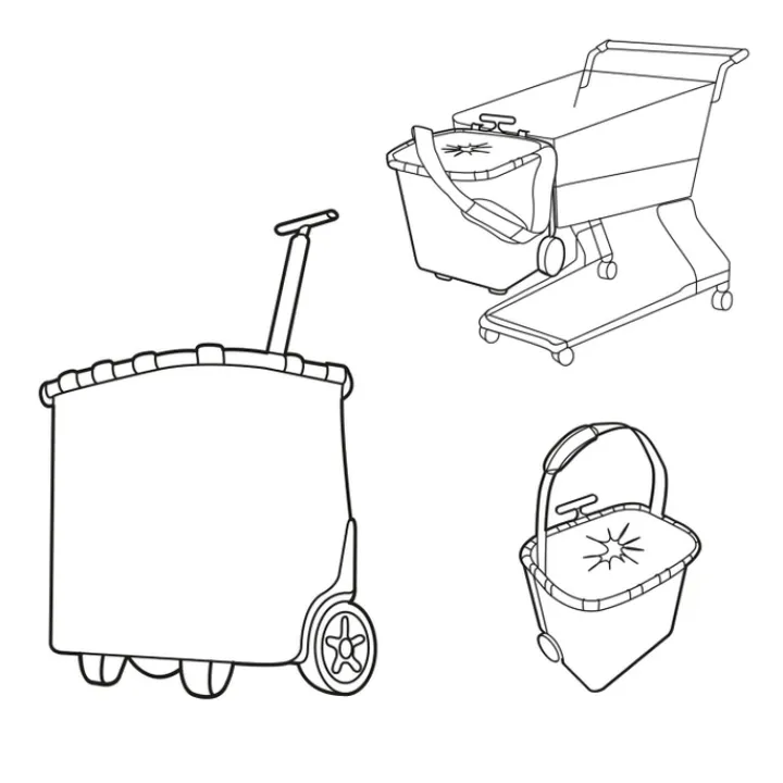 Boodschappen Trolleys|Reistrolleys>Reisenthel Shopping Carrycruiser frame leo macchiato