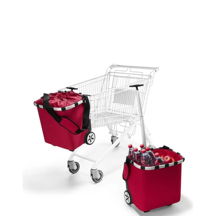 Boodschappen Trolleys|Reistrolleys>Reisenthel Shopping Carrycruiser red