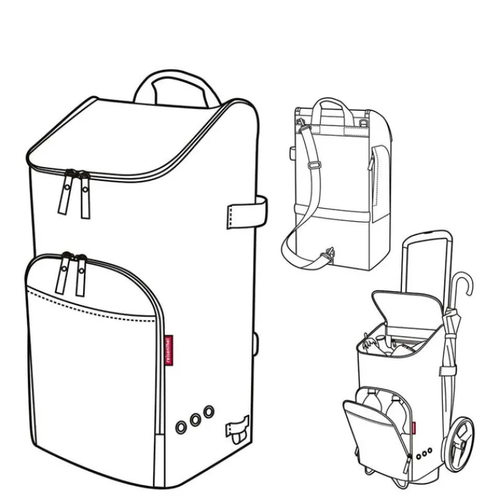 Boodschappen Trolleys|Reistrolleys>Reisenthel Shopping Citycruiser Bag dots