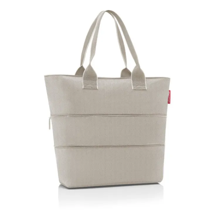 Shoppers|Herentassen>Reisenthel Shopping Shopper e1 herringbone sand