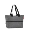 Shoppers|Herentassen>Reisenthel Shopping Shopper e1 twist zilver