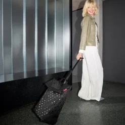 Boodschappen Trolleys|Reistrolleys>Reisenthel Shopping Trolley M Frame glossy dots black