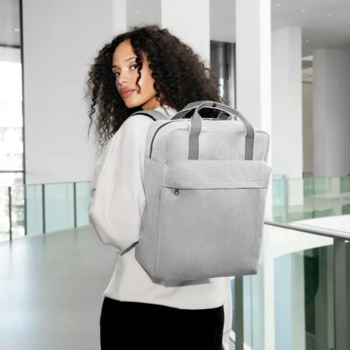 Kleine Rugzakken|15.6 Inch Laptoptassen>Reisenthel Travelling Allday Backpack M herringbone grey