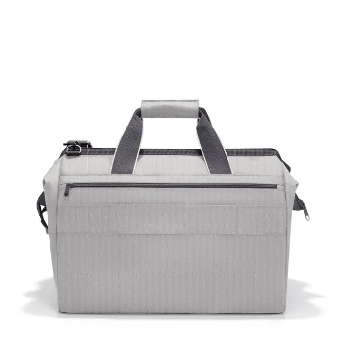Kleine Reistassen|Handbagage Reistassen>Reisenthel Travelling Allrounder L Pocket herringbone grey
