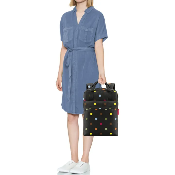 Kleine Rugzakken|15.6 Inch Laptoptassen>Reisenthel Travelling Allday Backpack M dots
