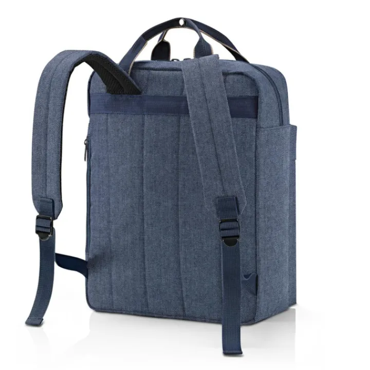 Kleine Rugzakken|Heren Rugzakken>Reisenthel Travelling Allday Backpack M herringbone dark blue