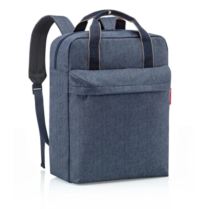 Kleine Rugzakken|Heren Rugzakken>Reisenthel Travelling Allday Backpack M herringbone dark blue