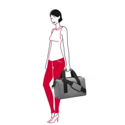 Kleine Reistassen|Handbagage Reistassen>Reisenthel Travelling Allrounder M twist silver