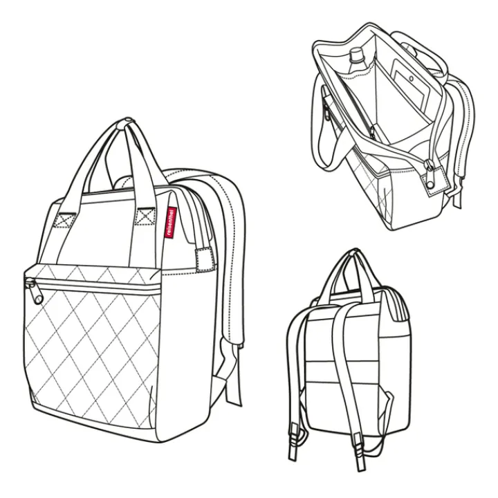 Kleine Rugzakken|Daypack>Reisenthel Travelling Allrounder R rhombus midnight gold