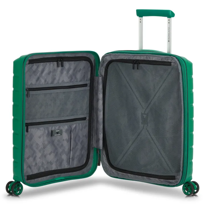 Transavia Trolleys|Easyjet Trolleys>Roncato B-Flying Expandable Trolley 55 brilliant green