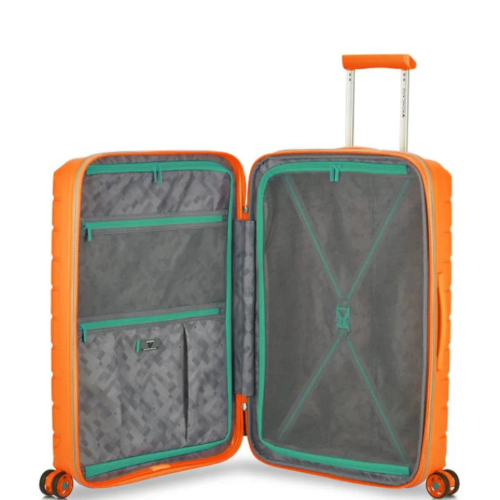 Reiskoffers|Harde Koffers>Roncato B-Flying Expandable Trolley 68 spot apricot orange