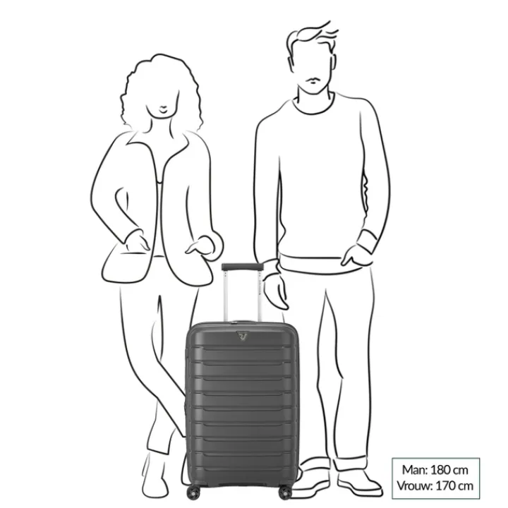 Reiskoffers|Harde Koffers>Roncato B-Flying Expandable Trolley 68 antracite