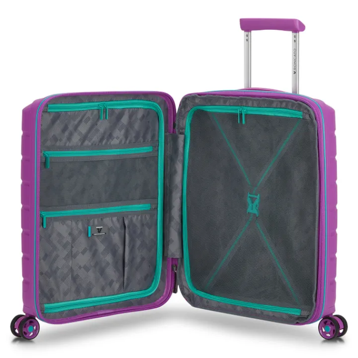 Transavia Trolleys|Easyjet Trolleys>Roncato B-Flying Expandable Trolley 55 flyingorchid