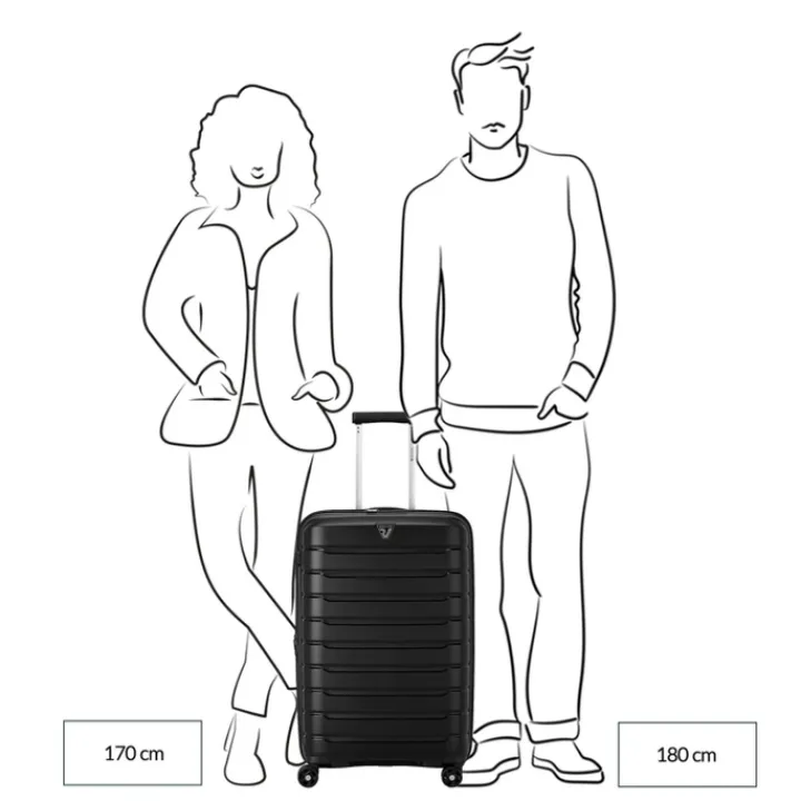 Reiskoffers|Harde Koffers>Roncato B-Flying Expandable Trolley 68 spot sky blue