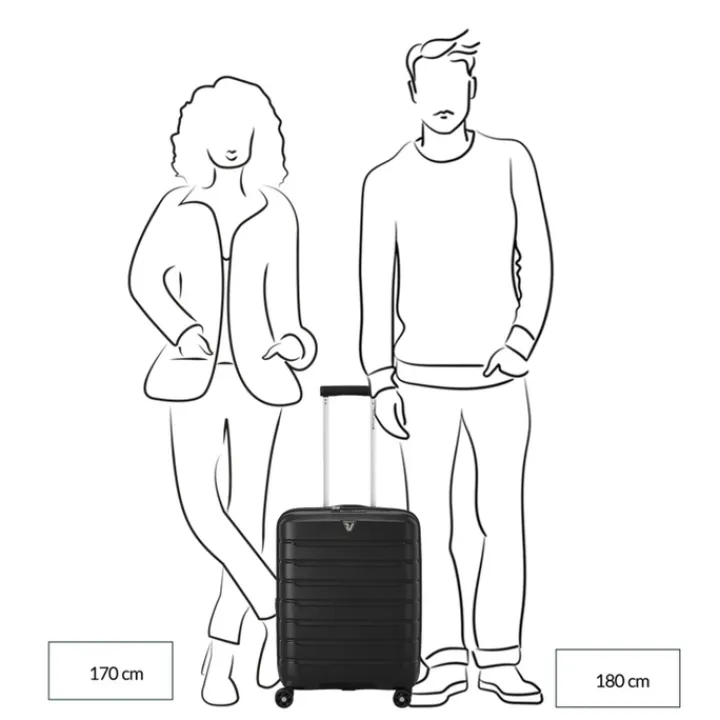 Transavia Trolleys|Easyjet Trolleys>Roncato B-Flying Expandable Trolley 55 spot pink