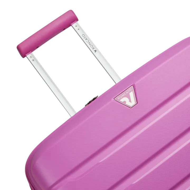 Transavia Trolleys|Easyjet Trolleys>Roncato B-Flying Expandable Trolley 55 spot pink
