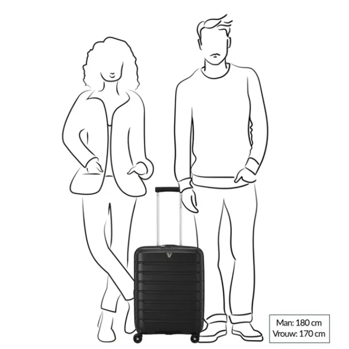 Transavia Trolleys|Easyjet Trolleys>Roncato B-Flying Expandable Trolley 55 spot radiant red