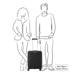 Transavia Trolleys|Easyjet Trolleys>Roncato B-Flying Expandable Trolley 55 rosso