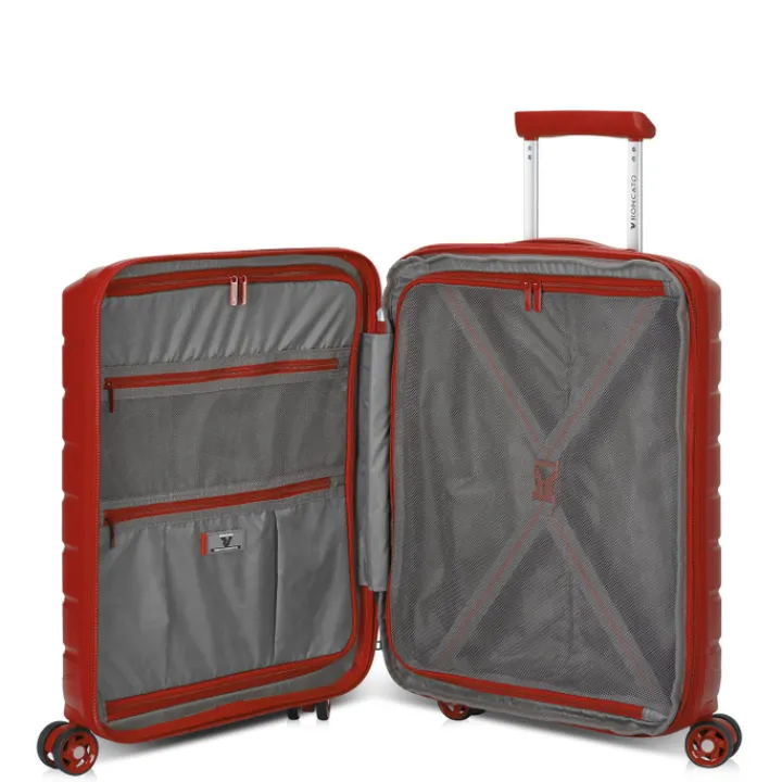 Transavia Trolleys|Easyjet Trolleys>Roncato B-Flying Expandable Trolley 55 rosso