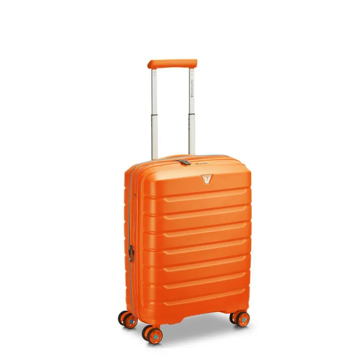 Transavia Trolleys|Easyjet Trolleys>Roncato B-Flying Expandable Trolley 55 spot apricot orange