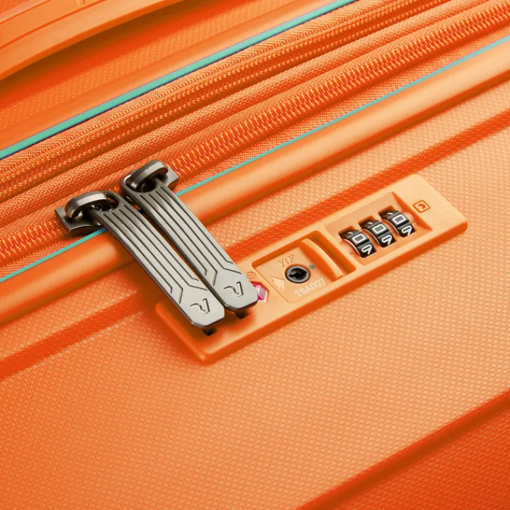 Transavia Trolleys|Easyjet Trolleys>Roncato B-Flying Expandable Trolley 55 spot apricot orange