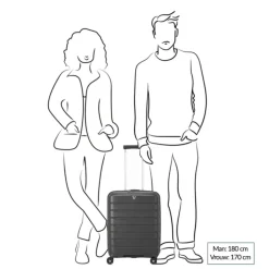 Transavia Trolleys|Easyjet Trolleys>Roncato B-Flying Expandable Trolley 55 antracite