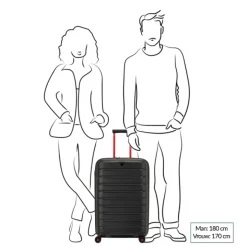 Reiskoffers|Harde Koffers>Roncato B-Flying Move Expandable Trolley 68 nero fumo