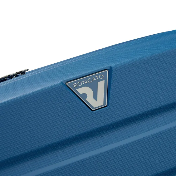Reiskoffers|Harde Koffers>Roncato B-Flying Move Expandable Trolley 68 blu laguna