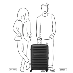 Reiskoffers|Harde Koffers>Roncato Ibiza Large Trolley 75 blu notte
