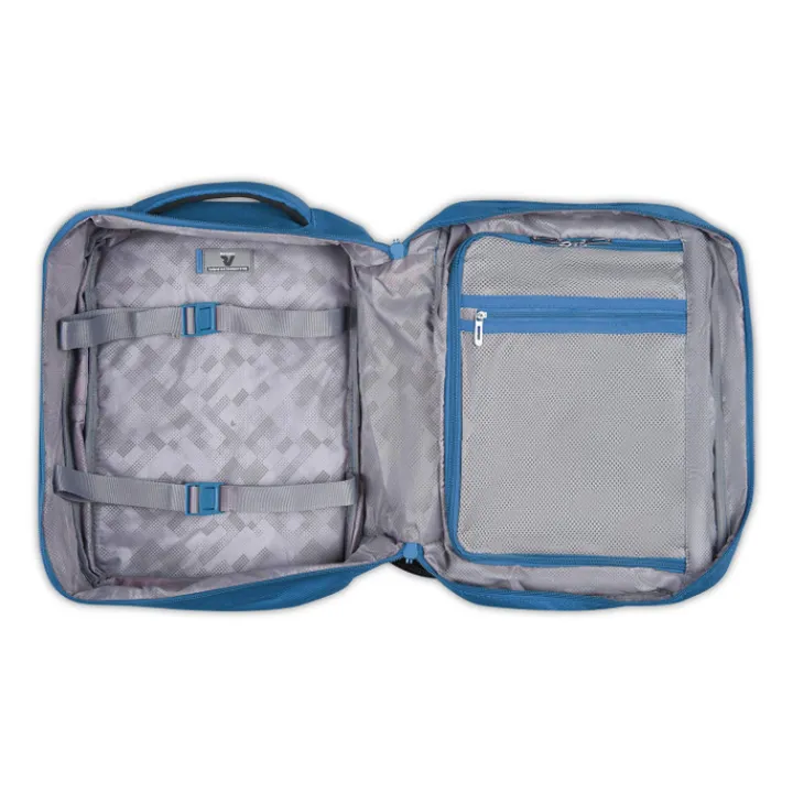 Kleine Reistassen|Handbagage Reistassen>Roncato Ironik 2.0 Mini Expandable Underseater Backpack denim