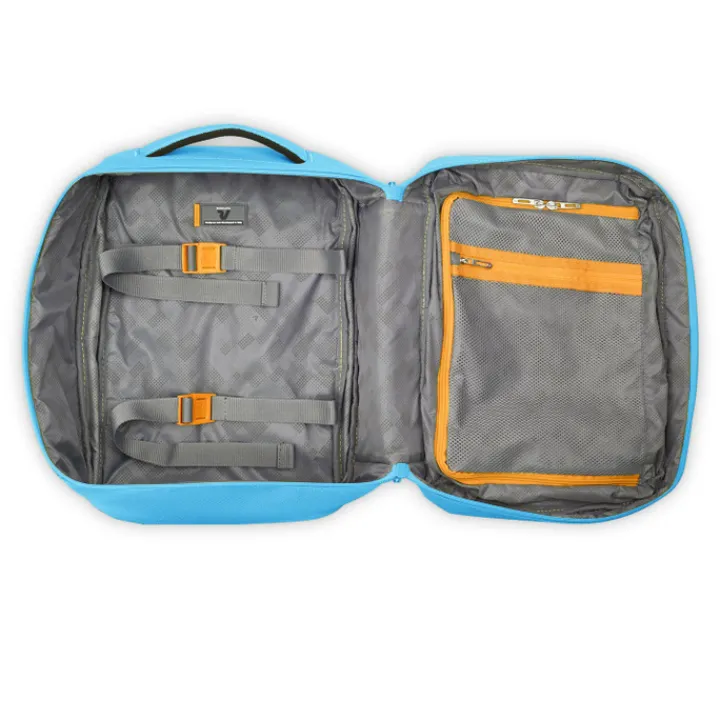 Kleine Reistassen|Handbagage Reistassen>Roncato Ironik 2.0 Mini Expandable Underseater Backpack denim blue