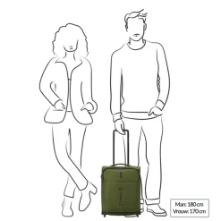 Transavia Trolleys|Handbagage Trolleys>Roncato Ironik 2.0 Underseater Trolley 45 verde militare