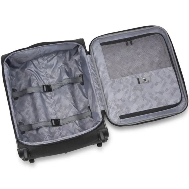 Transavia Trolleys|Handbagage Trolleys>Roncato Ironik 2.0 Underseater Trolley 45 nero