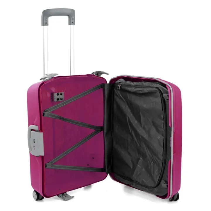 Transavia Trolleys|Ryanair Trolleys>Roncato Light 4 Wiel Cabin Trolley 55 magenta