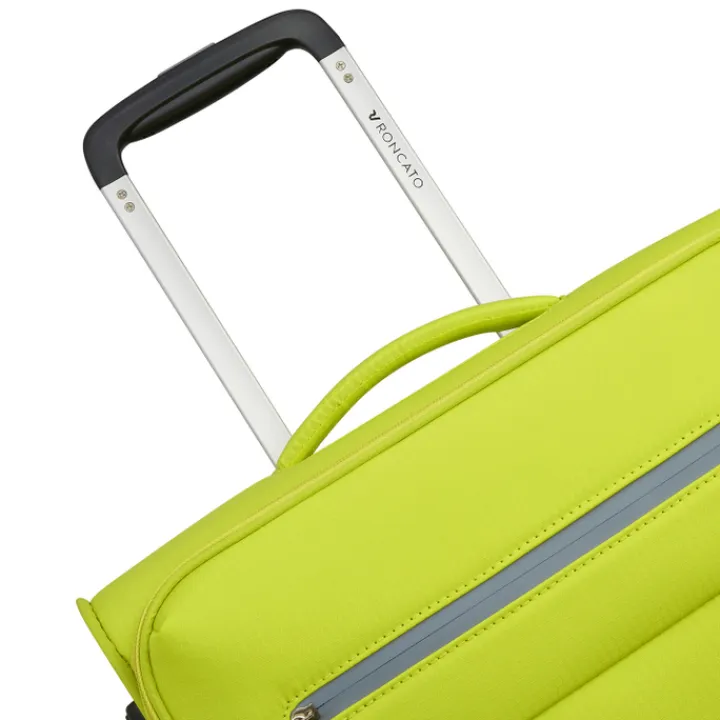 Transavia Trolleys|Ryanair Trolleys>Roncato Lite Soft 2 Wheel Cabin Trolley cyber lime
