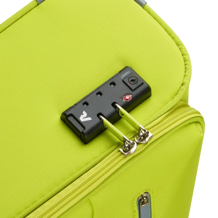 Transavia Trolleys|Ryanair Trolleys>Roncato Lite Soft 2 Wheel Cabin Trolley cyber lime