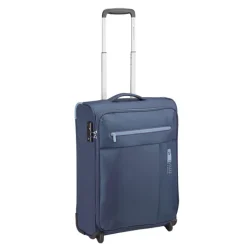 Transavia Trolleys|Ryanair Trolleys>Roncato Lite Soft 2 Wheel Cabin Trolley blu navy