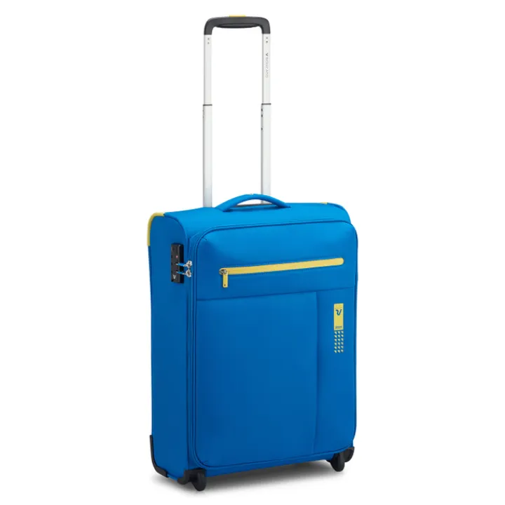 Transavia Trolleys|Ryanair Trolleys>Roncato Lite Soft 2 Wheel Cabin Trolley cobalt blue