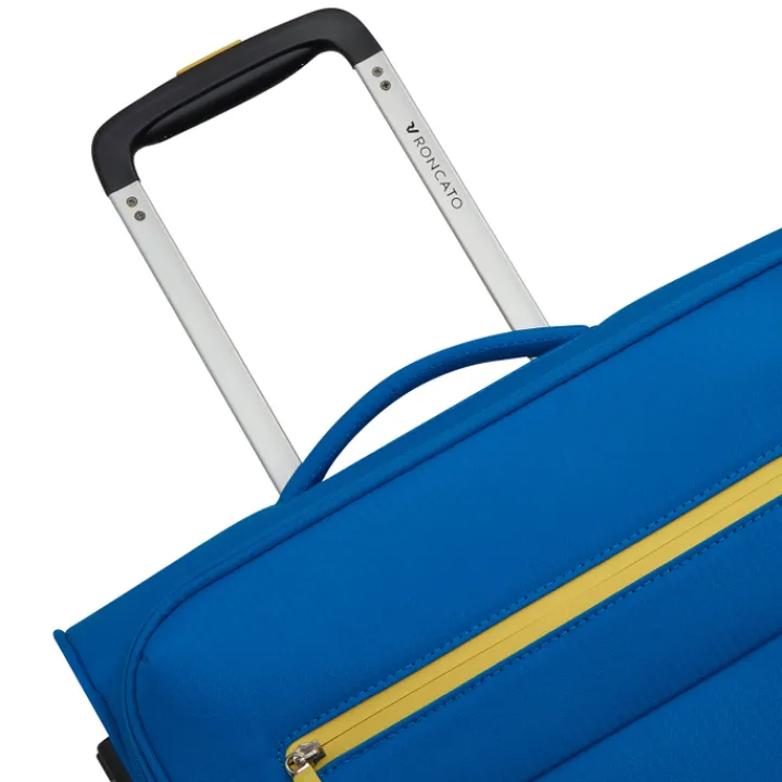 Transavia Trolleys|Ryanair Trolleys>Roncato Lite Soft 2 Wheel Cabin Trolley cobalt blue