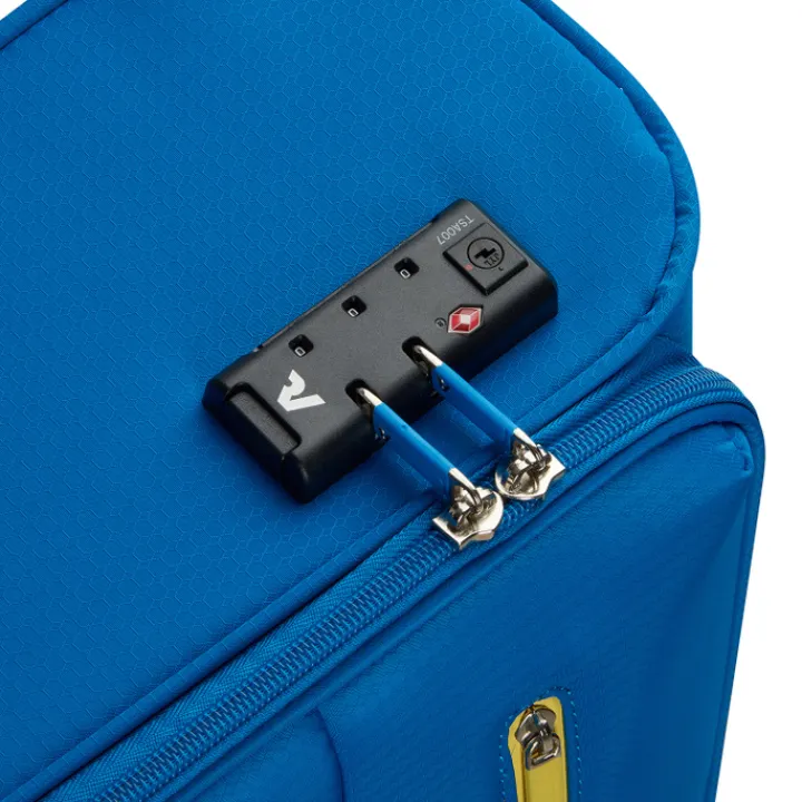 Transavia Trolleys|Ryanair Trolleys>Roncato Lite Soft 2 Wheel Cabin Trolley cobalt blue