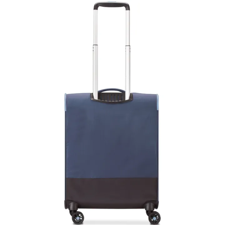 Transavia Trolleys|Ryanair Trolleys>Roncato Lite Soft 4 Wheel Cabin Trolley blu navy