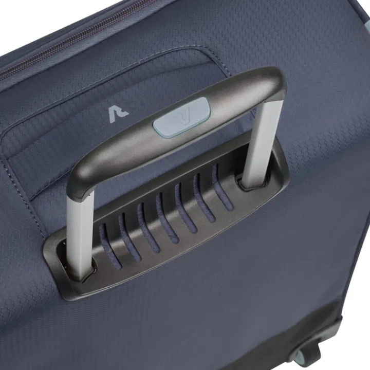 Transavia Trolleys|Ryanair Trolleys>Roncato Lite Soft 4 Wheel Cabin Trolley blu navy