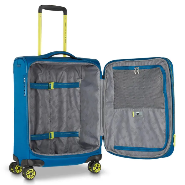 Transavia Trolleys|Ryanair Trolleys>Roncato Move Cabin Trolley 55 blu laguna