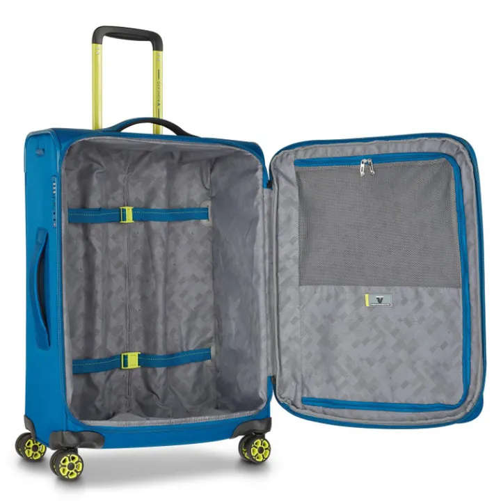 Reiskoffers|Lichtgewicht Koffers>Roncato Move Expandable Trolley 64 blu laguna