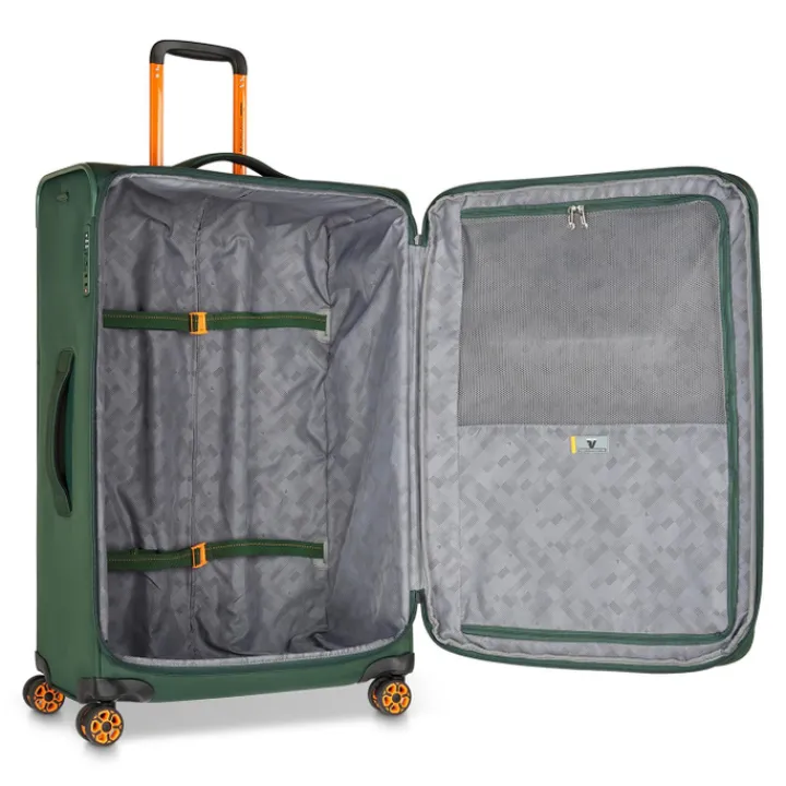 Reiskoffers|Lichtgewicht Koffers>Roncato Move Expandable Trolley 77 verde mimetico